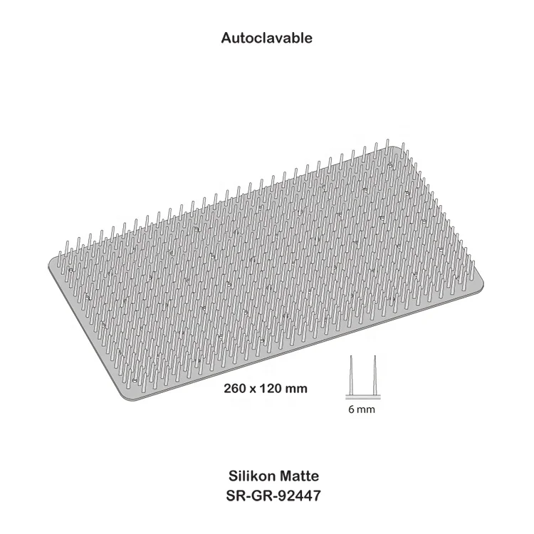 Silicon Matte Autoclavable Sterilization For Medical Disinfection Tray Case Box