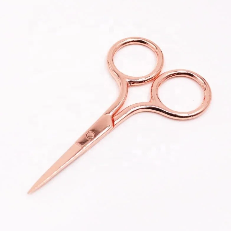 Multi Functional Premium Rose Gold Small Beauty Scissors Best Selling Nail And Cuticle Scissors For Menicure And Pedicure