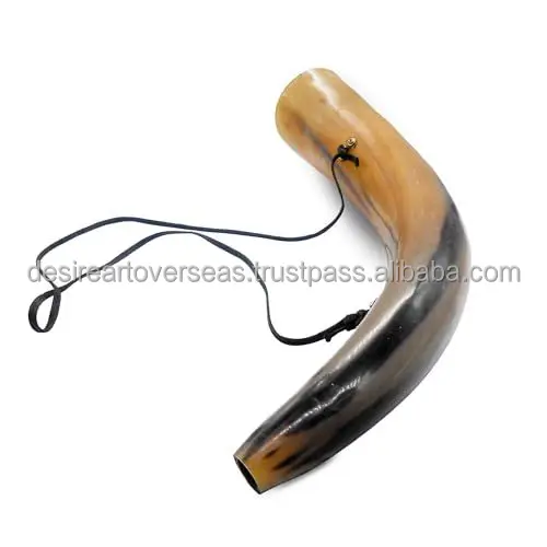 Buffalo Blowing Horn Whistle Natural Sounding Bugle Black Antique Natural Crafts Horn Whistle Natural Drinking