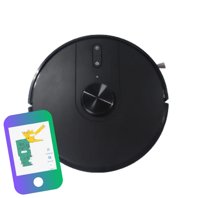 robot vacuum cleaner LDS sensor app control with tuya