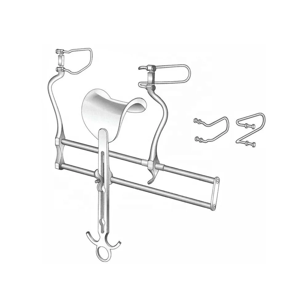 Balfour Abdominal Retractor (With Ratchet & Detachable blades) Spread Side Blades Solid Center Blade Surgical Retractors