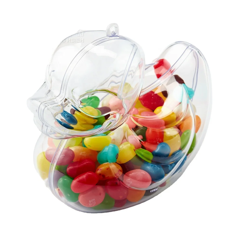 Kwang Hsieh Wholesale Small Duck Shaped Clear Plastic Candy Containers