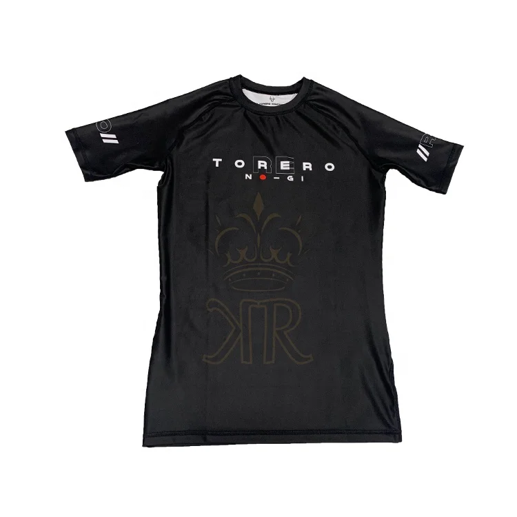 Напечатанный на заказ Рашгард с сублимационной печатью MMA Rashguard BJJ OEM