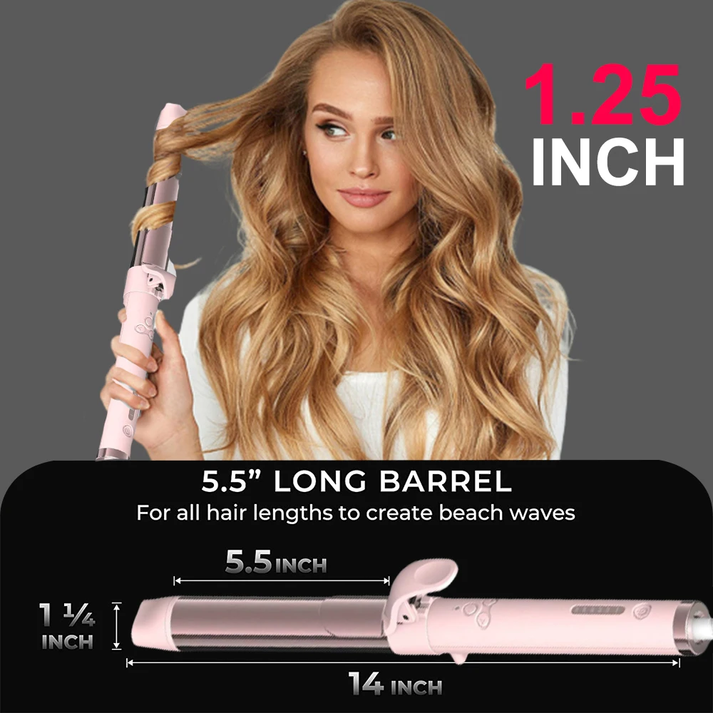 Hot Selling Rotating Big Wave Curling Iron Automatic Hair Curler Iron Newest Automatic Rotating Curling Hair