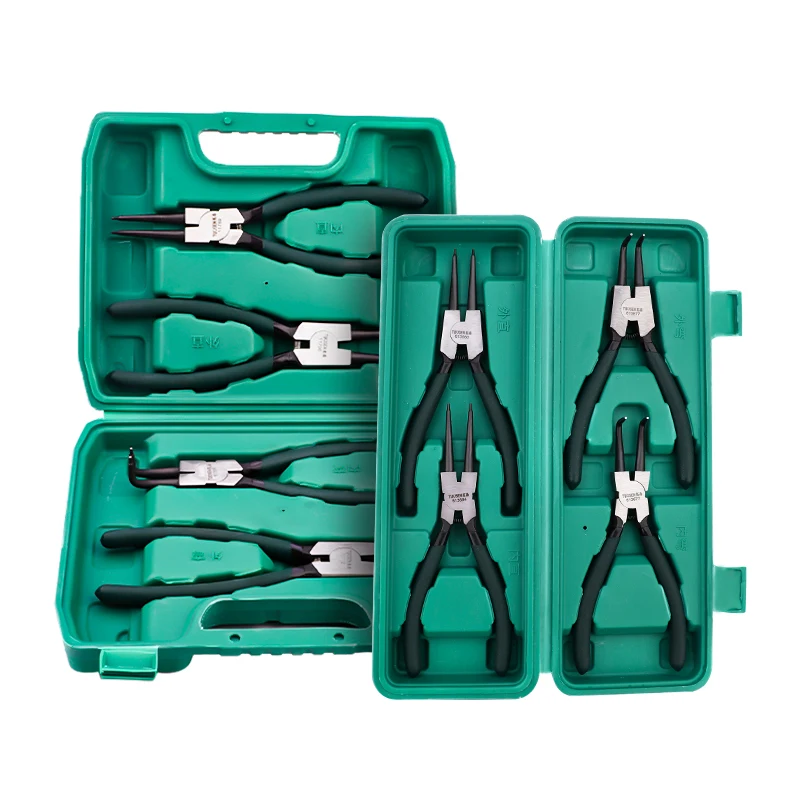 5inch to 9inch External Snap Ring Pliers Bent Or Straight Internal Circlip Pliers Kit Auto Repair DIY Tools