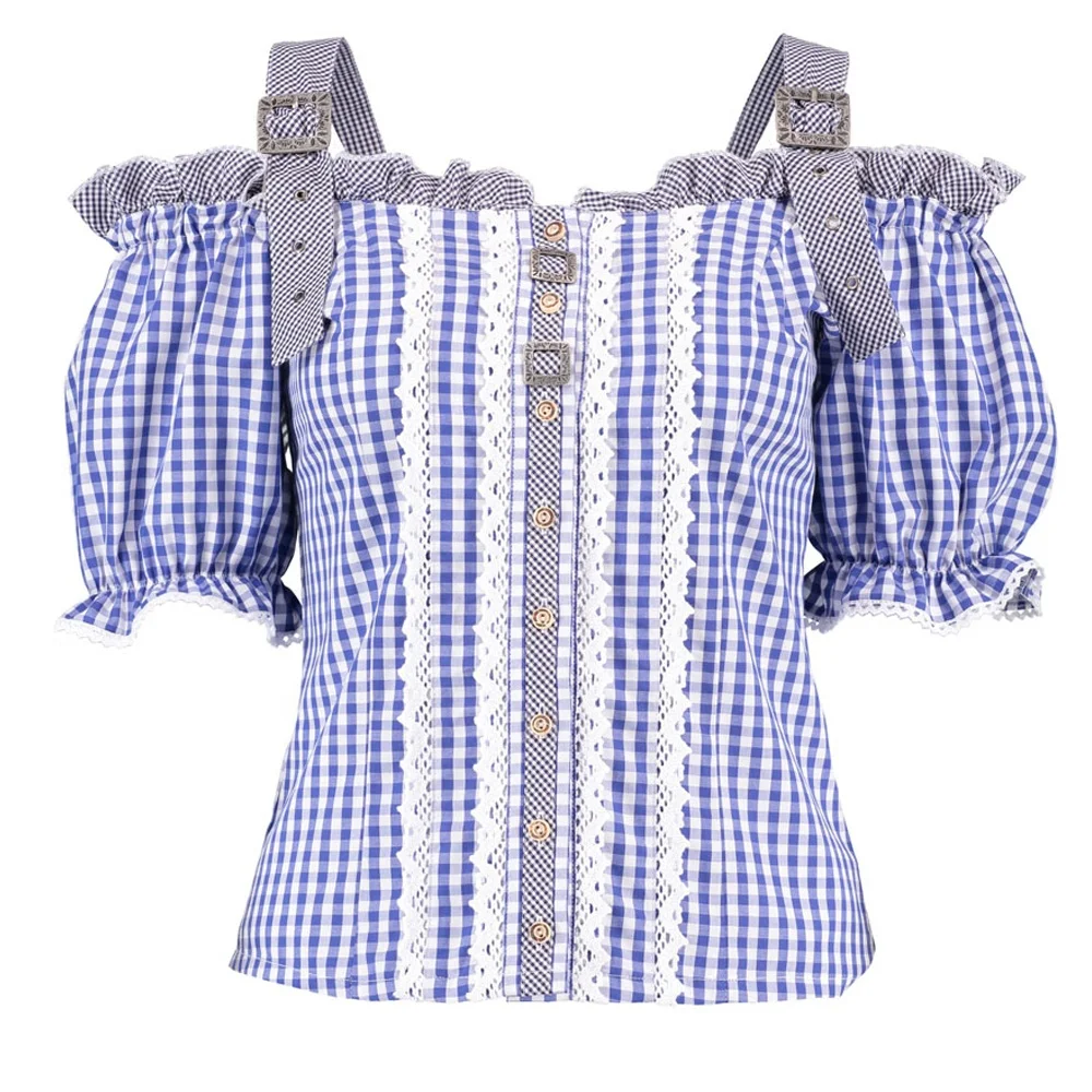 2023 New Trend Traditional Woman  Blouse Dress Cotton Polyester Custom Bavarian Blouse