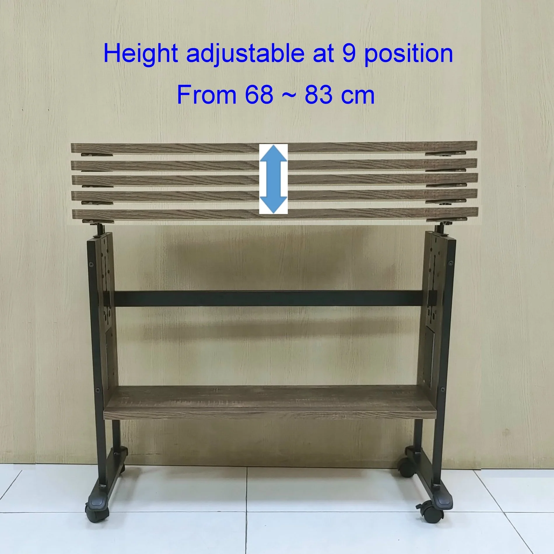 High Quality Adjustable Desk with charging cable storage slot Adjustable Laptop Table