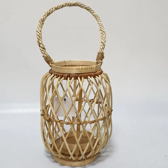 Wholesale handmade home decor craft natural lampshade decoration handicraft product living room vietnam rattan lanterns