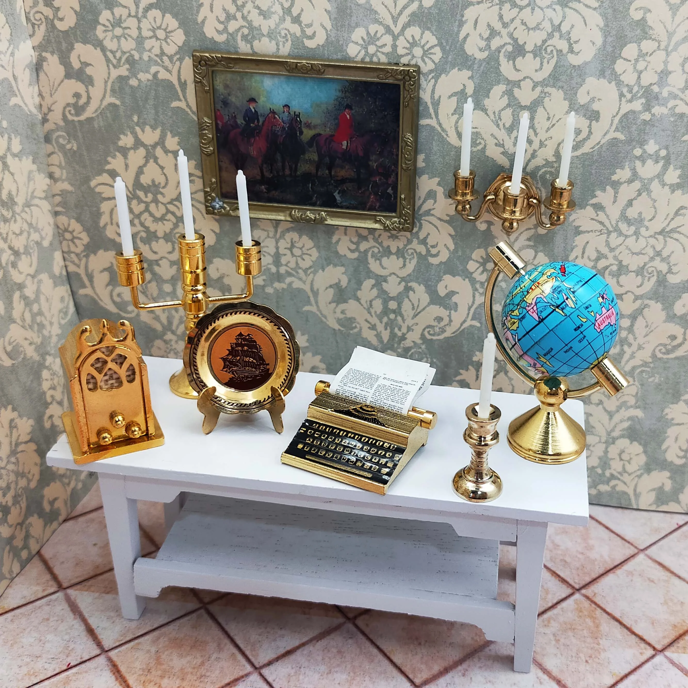 Miniature Doll House 1:12 Fancy Study Room