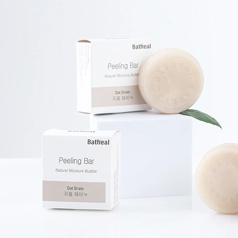 Korean Organic Handmade Solid Soap Bar Natural Exfoliating Oat Grain Soap for Adults