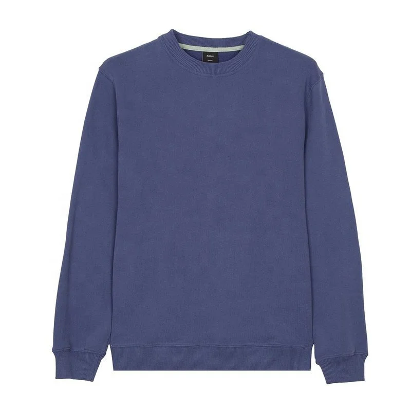 Men embroidery sweatshirt organic cotton bamboo fleece sweatshirt men pullover heavy weight sweater