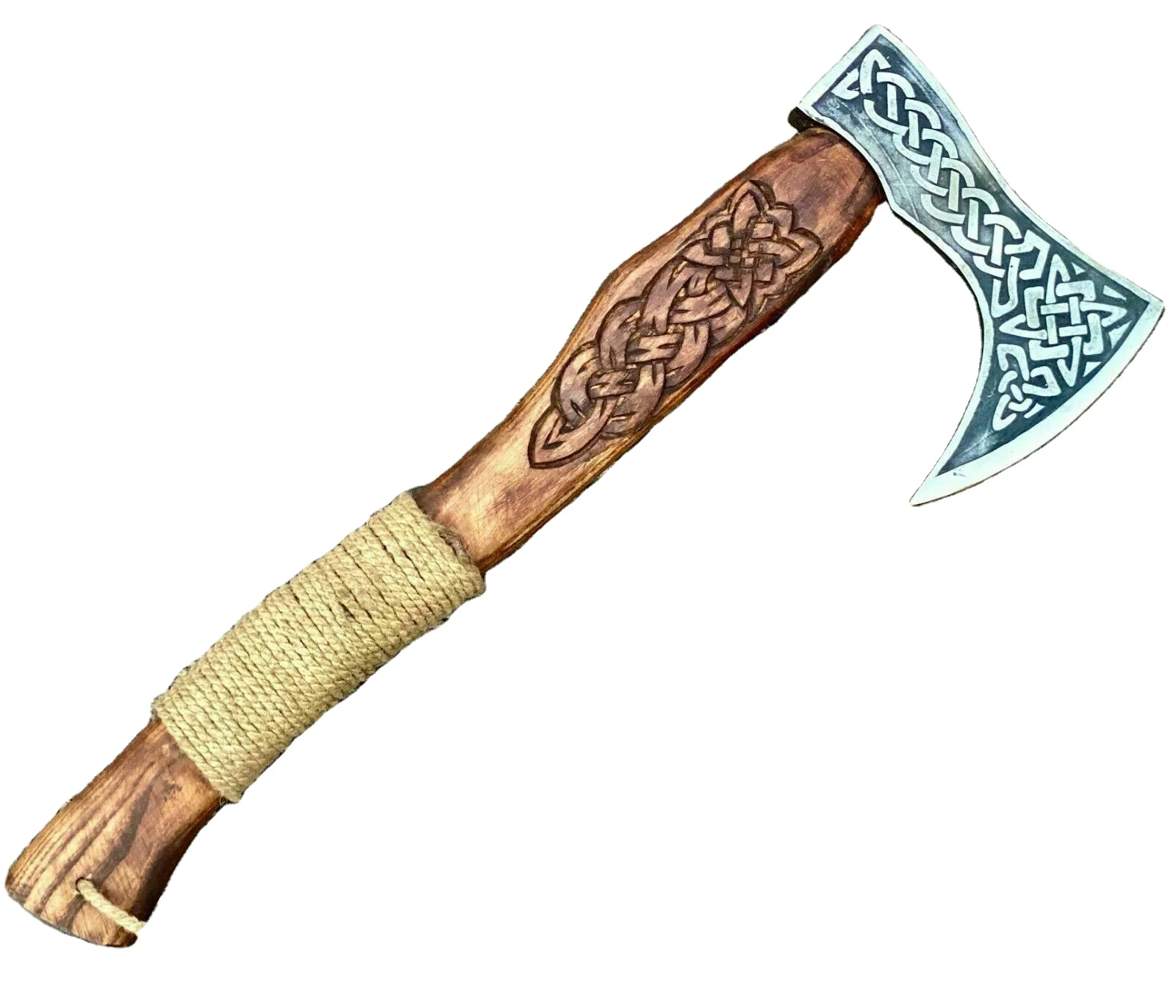 Custom Handmade Damascus Steel Viking Axe Bearded Axe Best Sale Axe