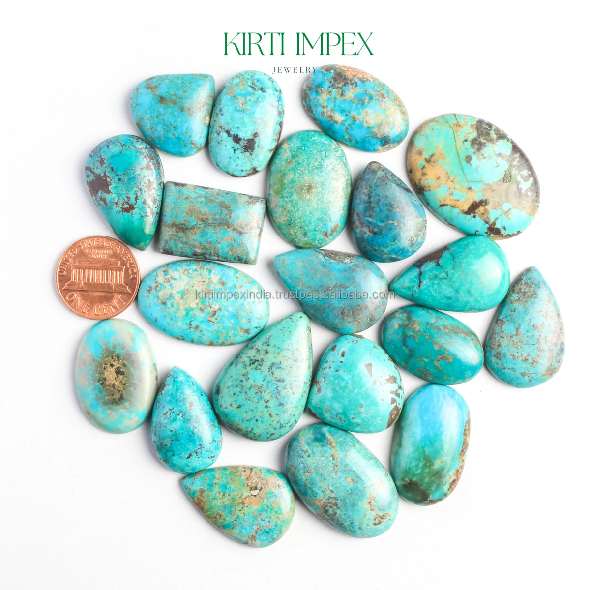Kingman Blue Turquoise Authentic Semi-Precious Stones Trending Natural Arizona Ethically Sourced Crystals For DIY Jewelry Making