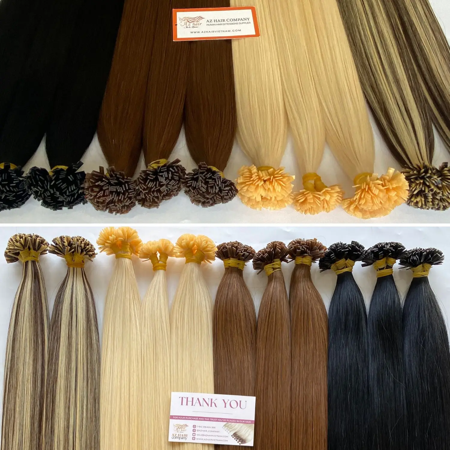 Top Selling Flat Tip Hair Extensions 12A Grade Hair Unprocessed Vietnamese Human Hair Vietnam