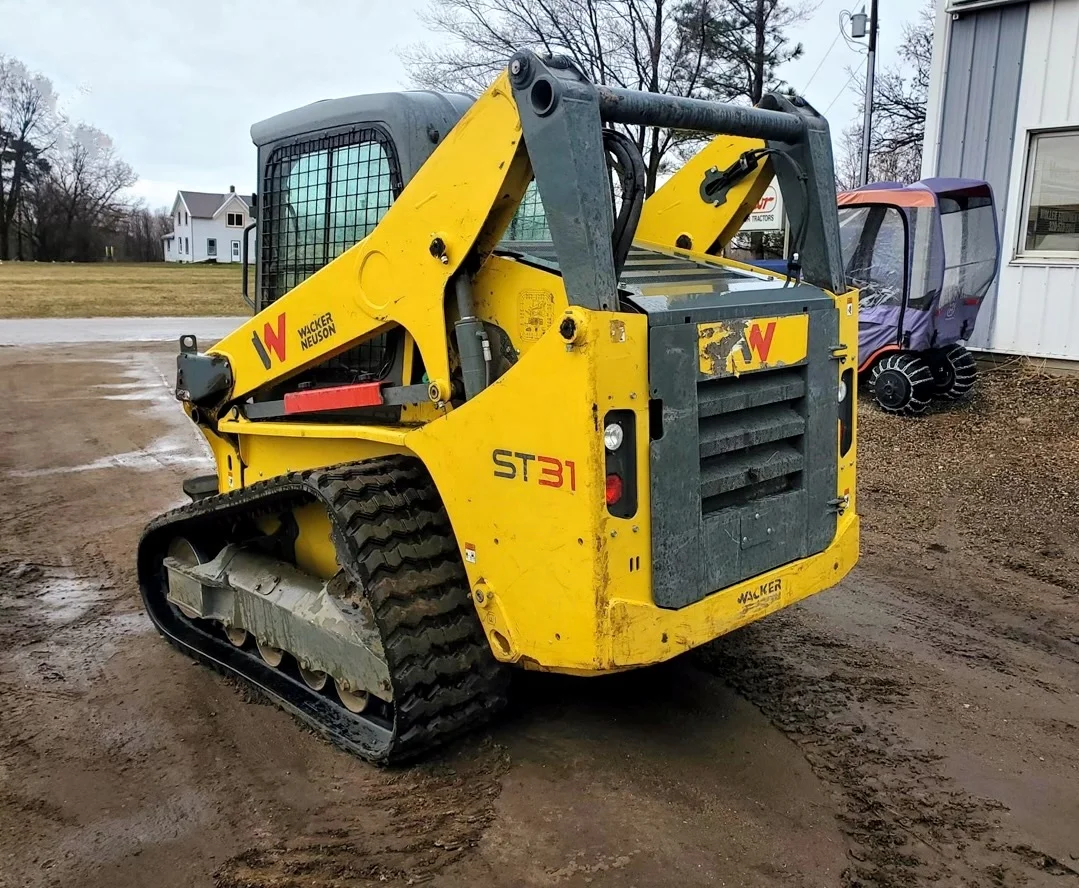 Used 2019 WACKER NEUSON ST31 Track Skid Steer 2 Speed, EH Joystick Controls, Power Quick Attach, 74 Hp Kohler Diesel Engine
