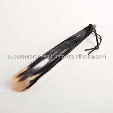 SUPER ENTERPRISES Presents Stylish Hand Made Buffalo Shoe Horn in Rigged Color Shoehorn for Men or Women Shoe & Boot Horn Lifter