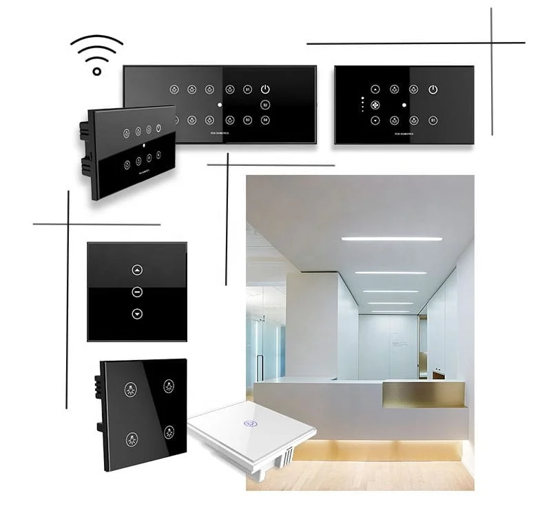 Customized Hotel Doorplate Touch Switch DND MUR Laundry Doorbell LOGO Room Number Sign Electronic Tempered glass LED Doorplate