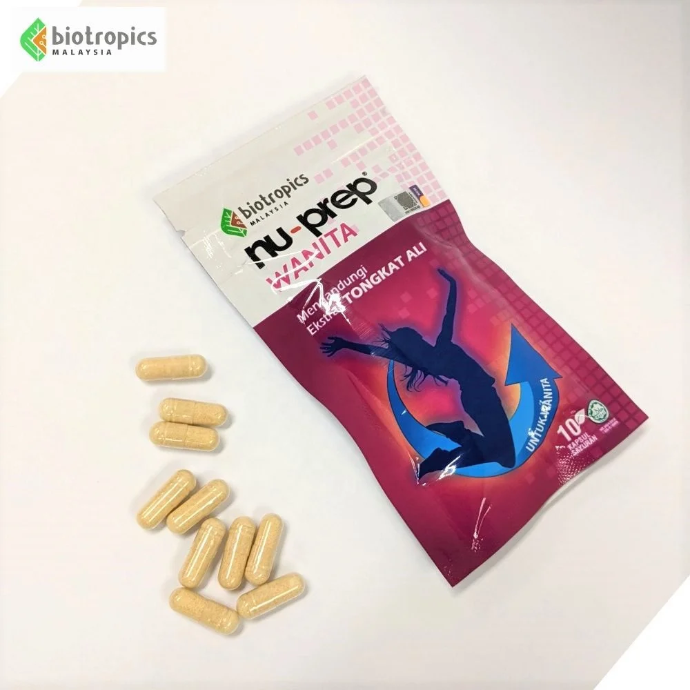 Private Label Tongkat Ali Extract Supplement 100% Root Tongkat Ali Capsule Formulated for Women