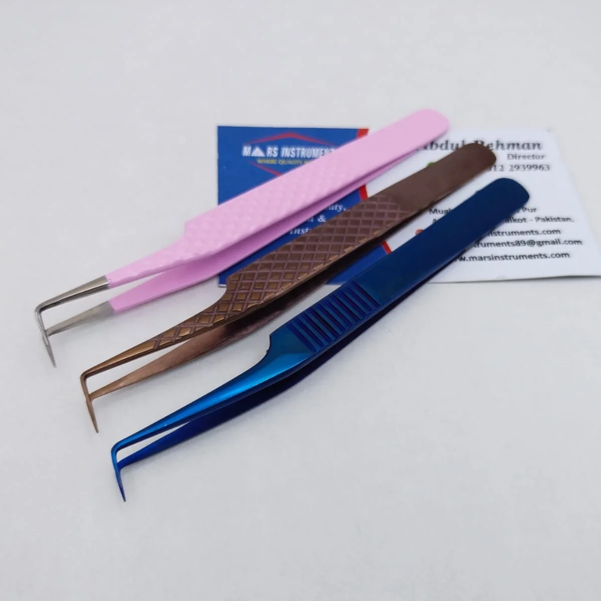 Classic Pick up and Isolation Eyelash Tweezers 90 Degree Angled Tweezers