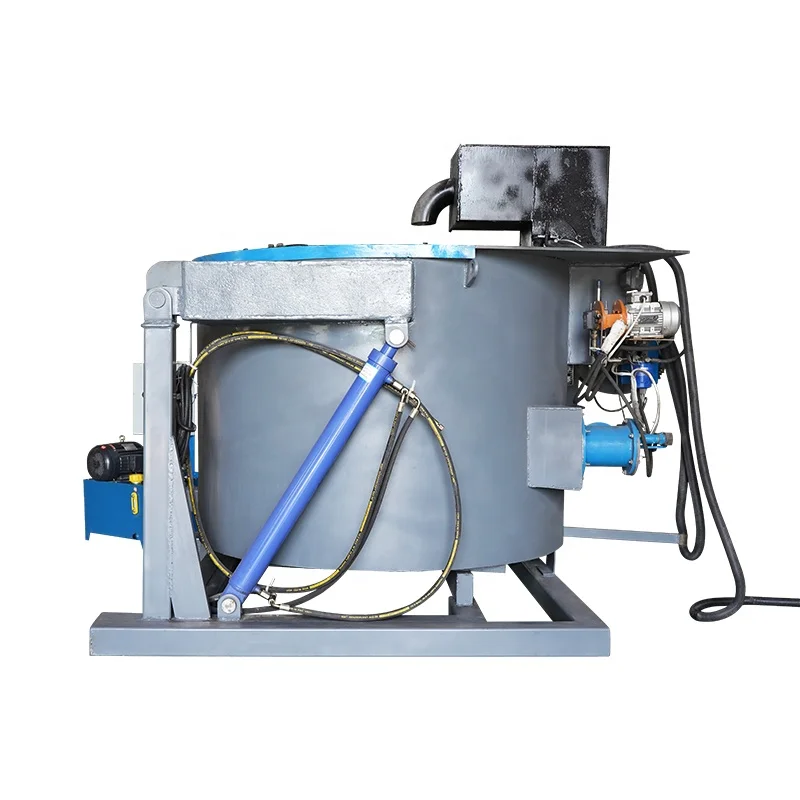 Gas-fired aluminum melting furnace 2T per hour aluminum liquid casting aluminum ingot production machine