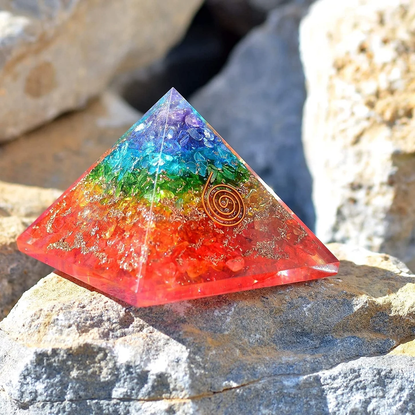 
Best Quality Seven Chakra Orgone Pyramid Wholesale Orgone Pyramid Buy From CRYSTAL STONE EXPORT 