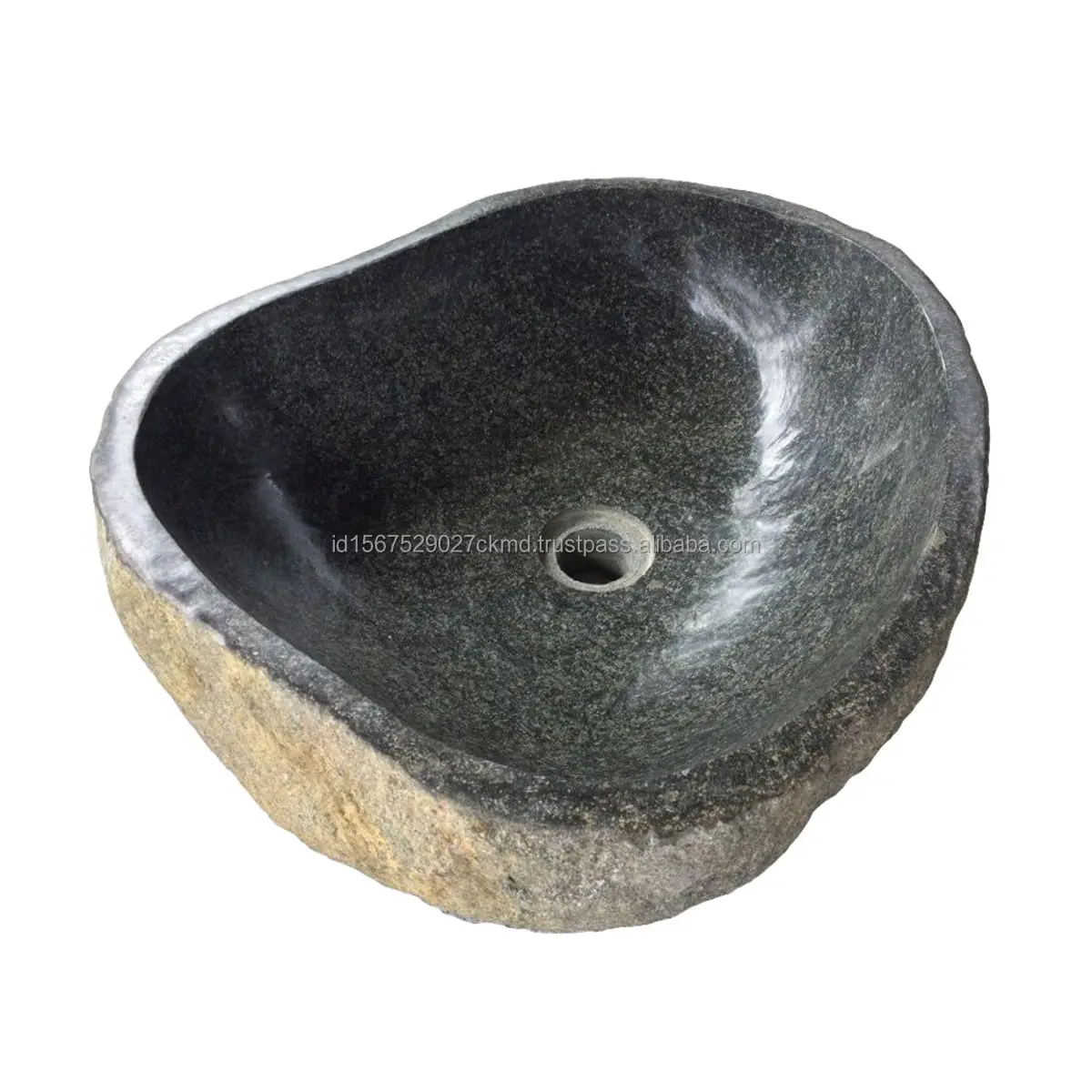 Irregular Shape River Stone Garden Outdoor Wash Basin Sinks Antakesuma