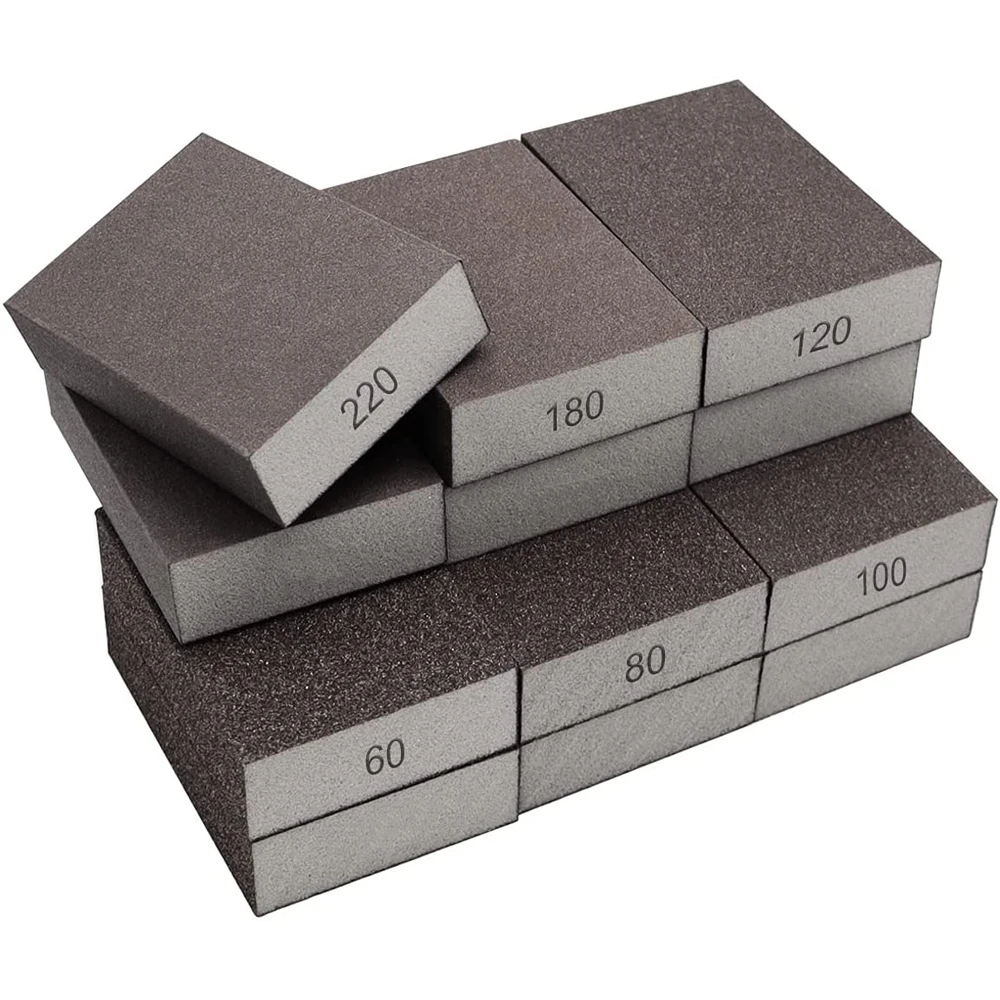 Single Angle Sanding Sponge Coarse/medium/fine Grit Sanding Blocks Sander Sponges Car Bodies,mobile Phone Bodies