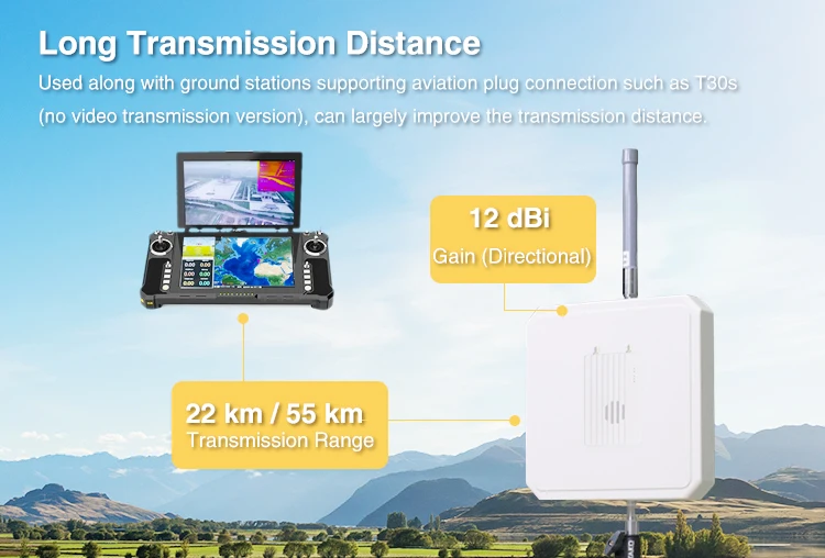FOXTECH VDC-22/VDC-55 большой дальности видео/система передачи данных для Бла (беспилотный летательный аппарат VTOL Полетный контроллер