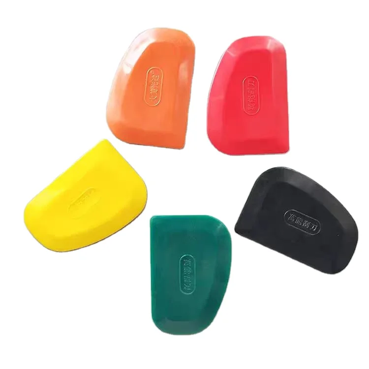 Auto Body Filler Plastic Spreaders Industrial Oval Putty Yellow Plastic Spatula for Cars Rubber Plastic Tools CN;GUA Osata