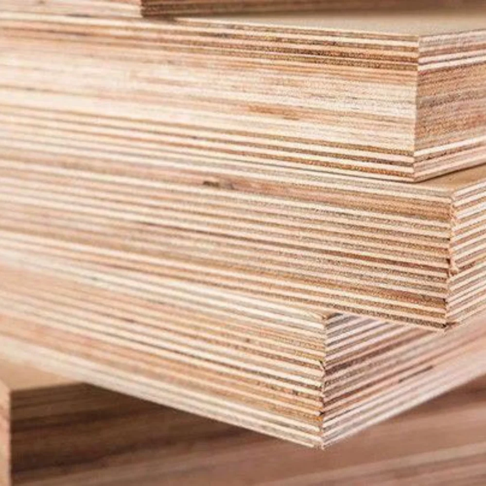 Wholesale Commercial High-Grade Laminated Veneer Board (lvl) 3/6/9/12/15/18mm Plywood Mainly Pine Birch Melamine Furniture Use