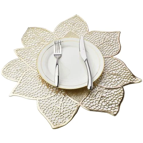 Свадебное Золотое зарядное устройство круглое декоративное