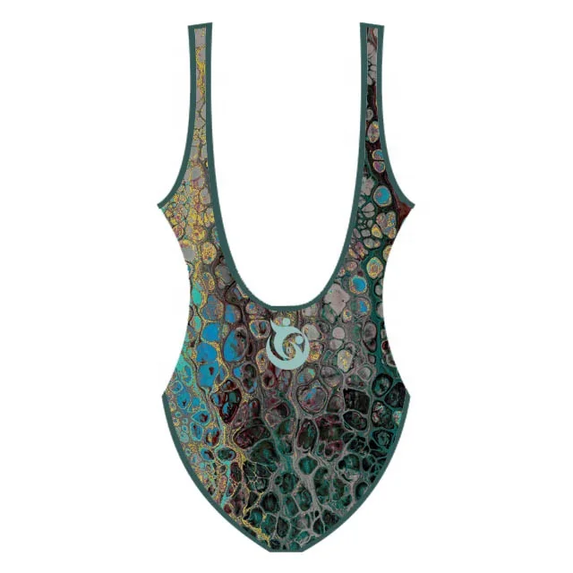 New design 2023 hot trending polyester spandex swim suit Women one piece body suit bikini swim wear beach wear bathing wear