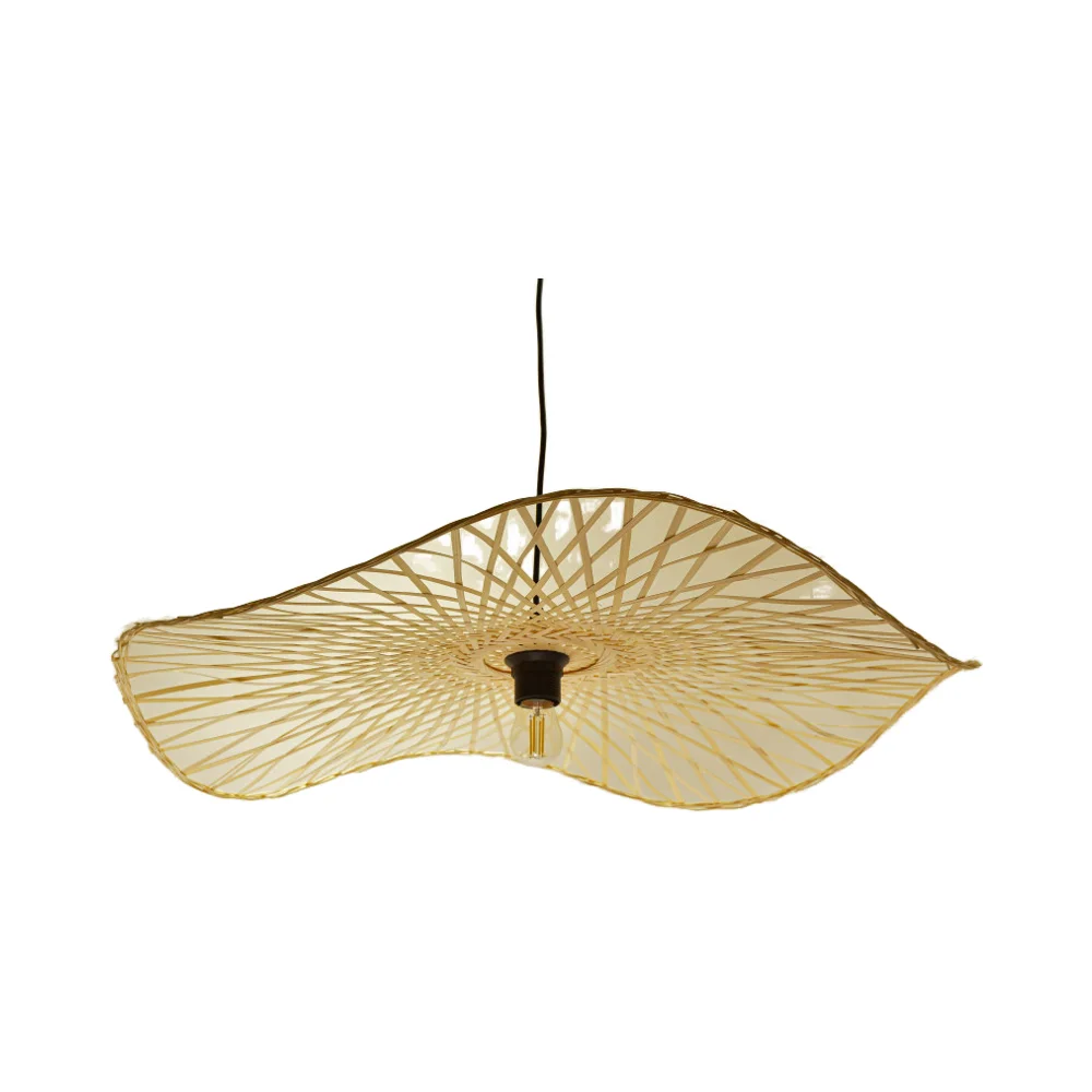 Customized High Quality White Natural Bamboo Hanging Decorative Light Bamboo Lantern Lamp New Design Ceiling Lights Restaurants