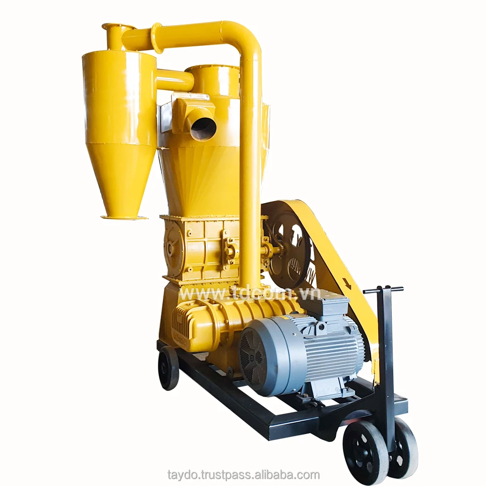  Высококачественный Мощный пневматический конвейер способствует транспортировке рисовой шелухи от Земли до склада