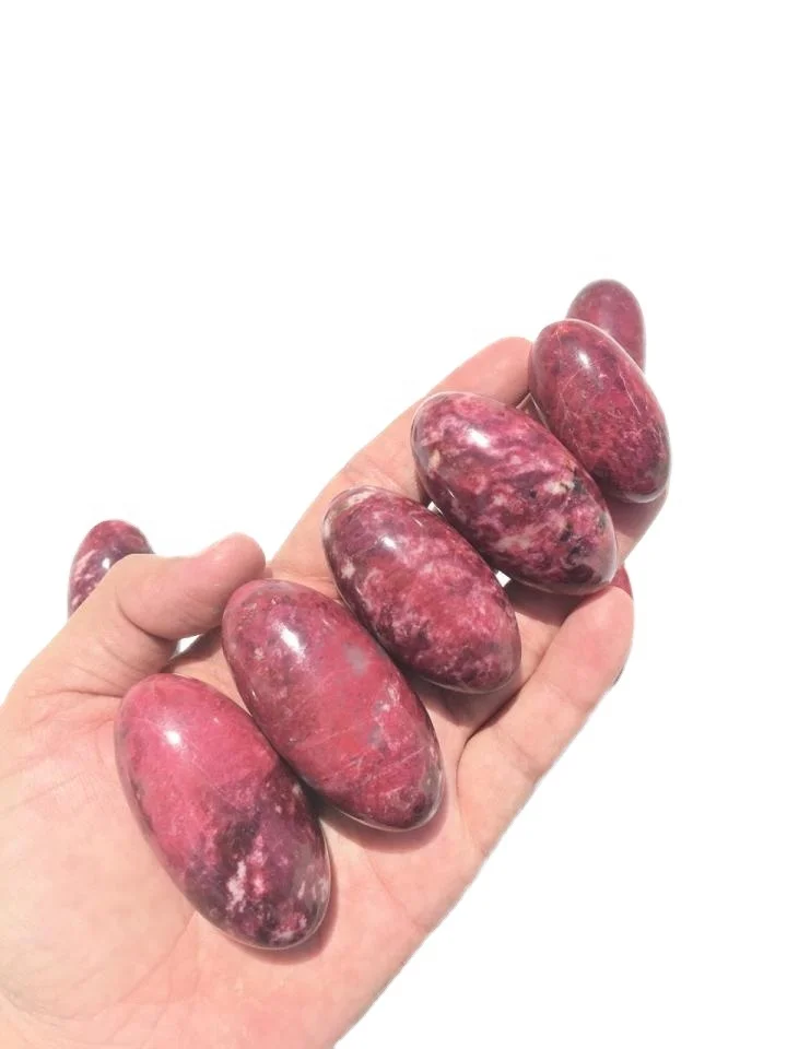 Wholesale High Quality Dark Pink Thulite Gemstone Natural Norway Semi-Precious Stone Shiva Reiki Heli Meditation Decorative