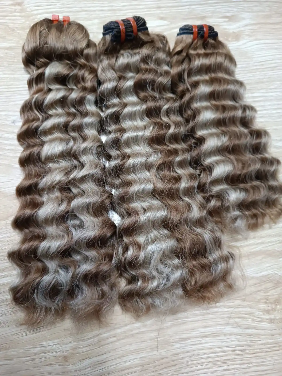 Factory Custom Cheap Price Manufacturer Deep Wave Weft Hair Extensions 100% Human Raw Hair Full Color Hair