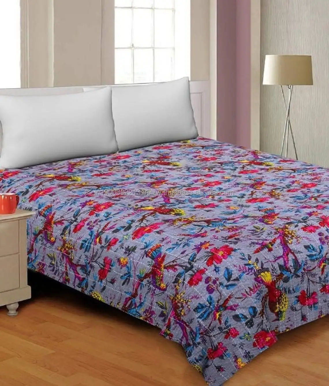 Оптовая продажа одеяло Kantha индийский хиппи домашний декор постельное белье ручной работы покрывало отличный подарок