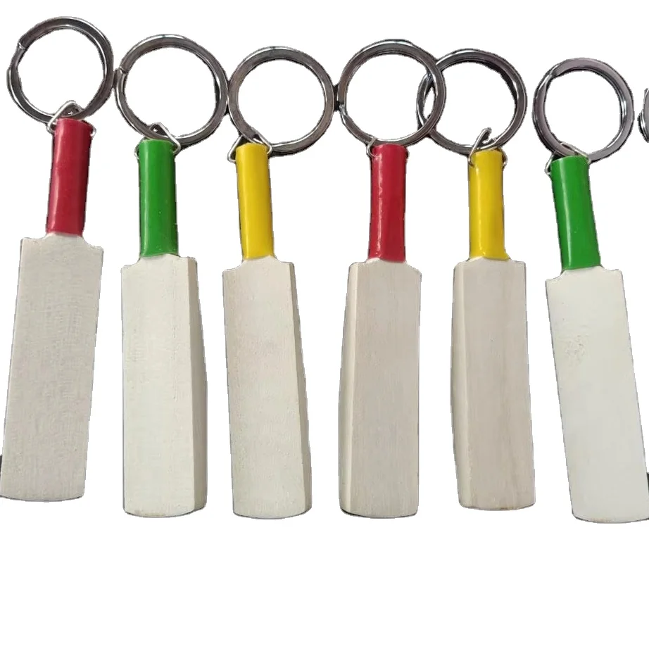 Cricket Bat Keychain hot style mini cricket bat key holder for Boys Gifting Use Available at Export from India
