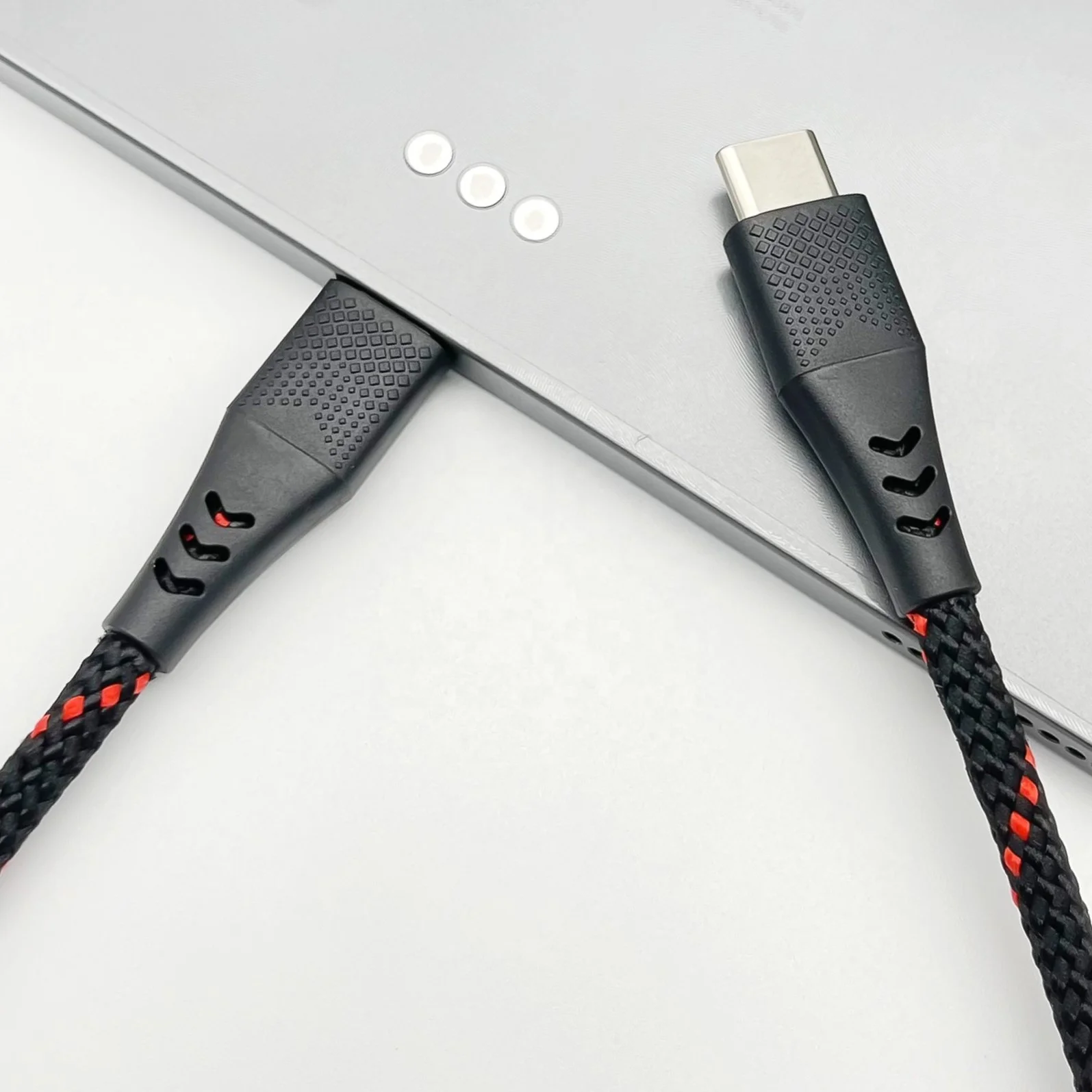  Кабель для передачи данных USB-C 2 0 зарядный кабель 1 м Черный Прочный Плетеный с корпус из ПВХ