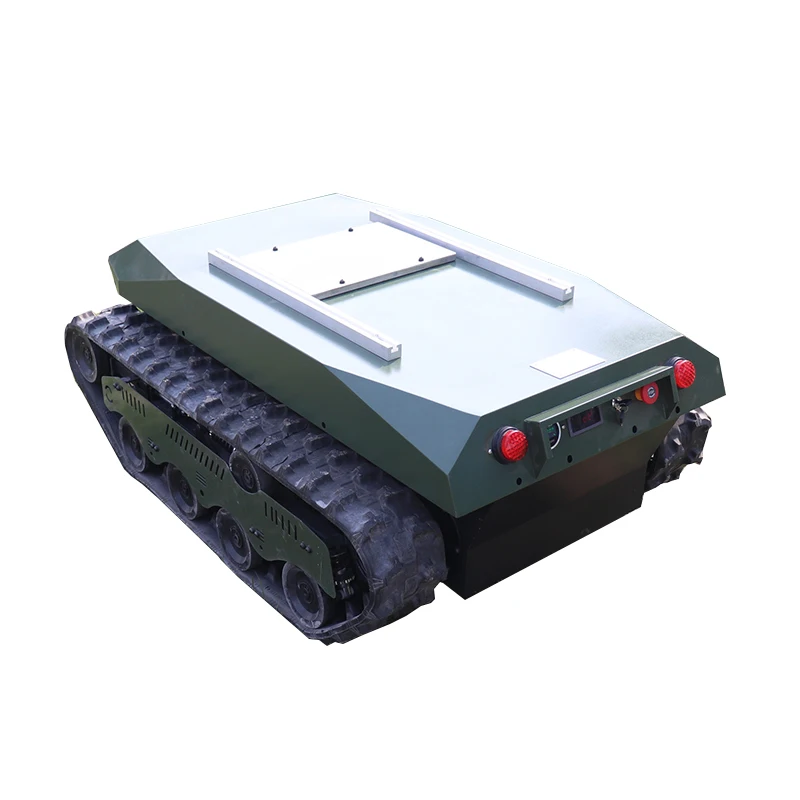 Lightweight steel-tracked crawler robotic platform designed to carry a load of up to 300 kg