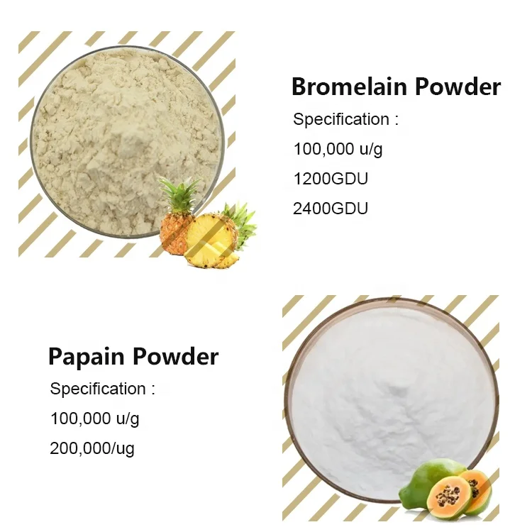Заводская поставка оптовая продажа экстракт бромелина ананаса фермент порошок