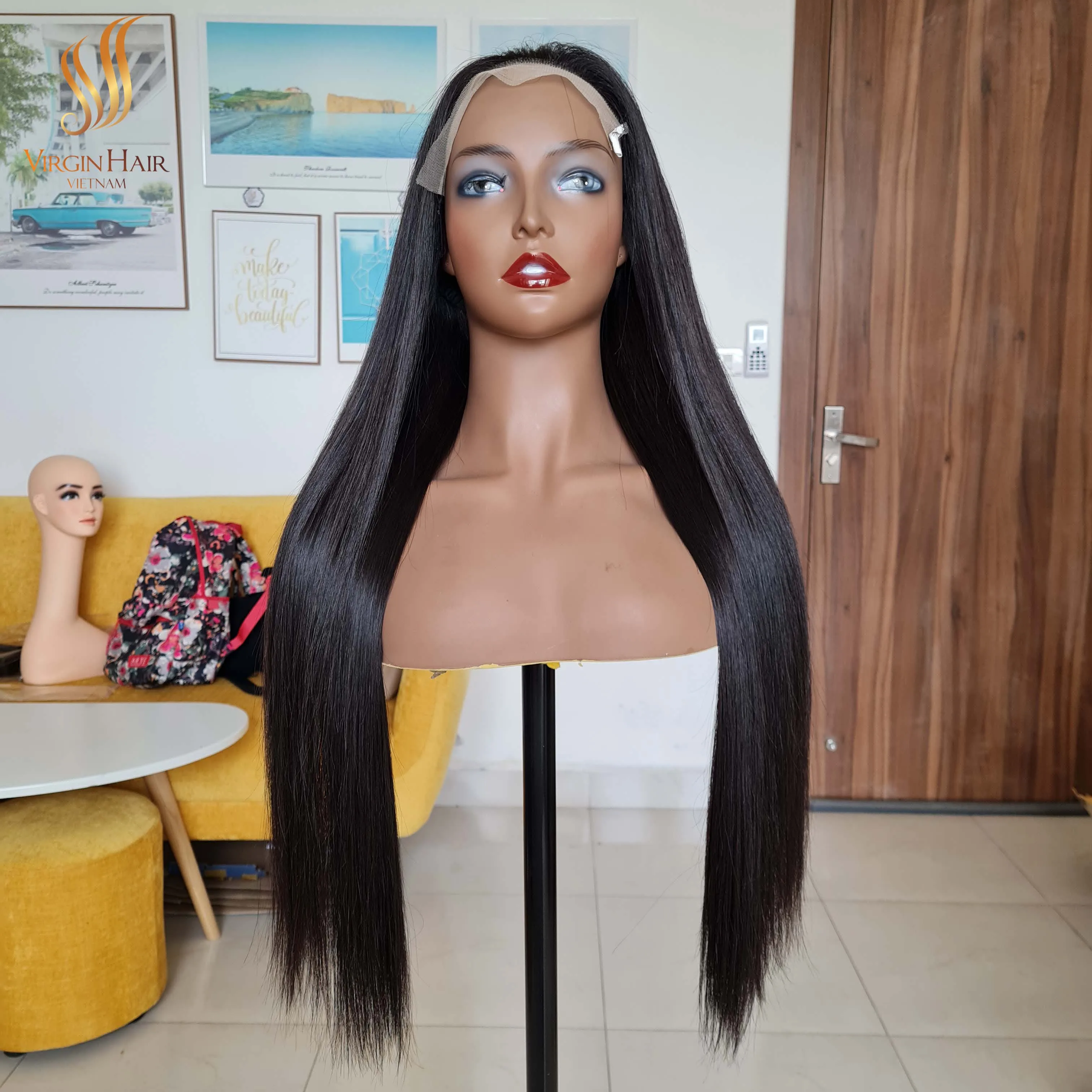 Vietnam Hair Supplier Wholesale Vietnamese Raw virgin Hair Wig Highest Grade Full Cuticle Very Soft And Silky Long Lasting