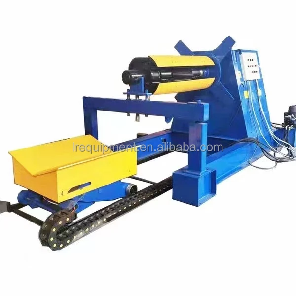 Hydraulic Full-Automatic Decoiler Machine for 5T 8T 10T Steel Drum Forming & Uncoiler With Pressure Arm