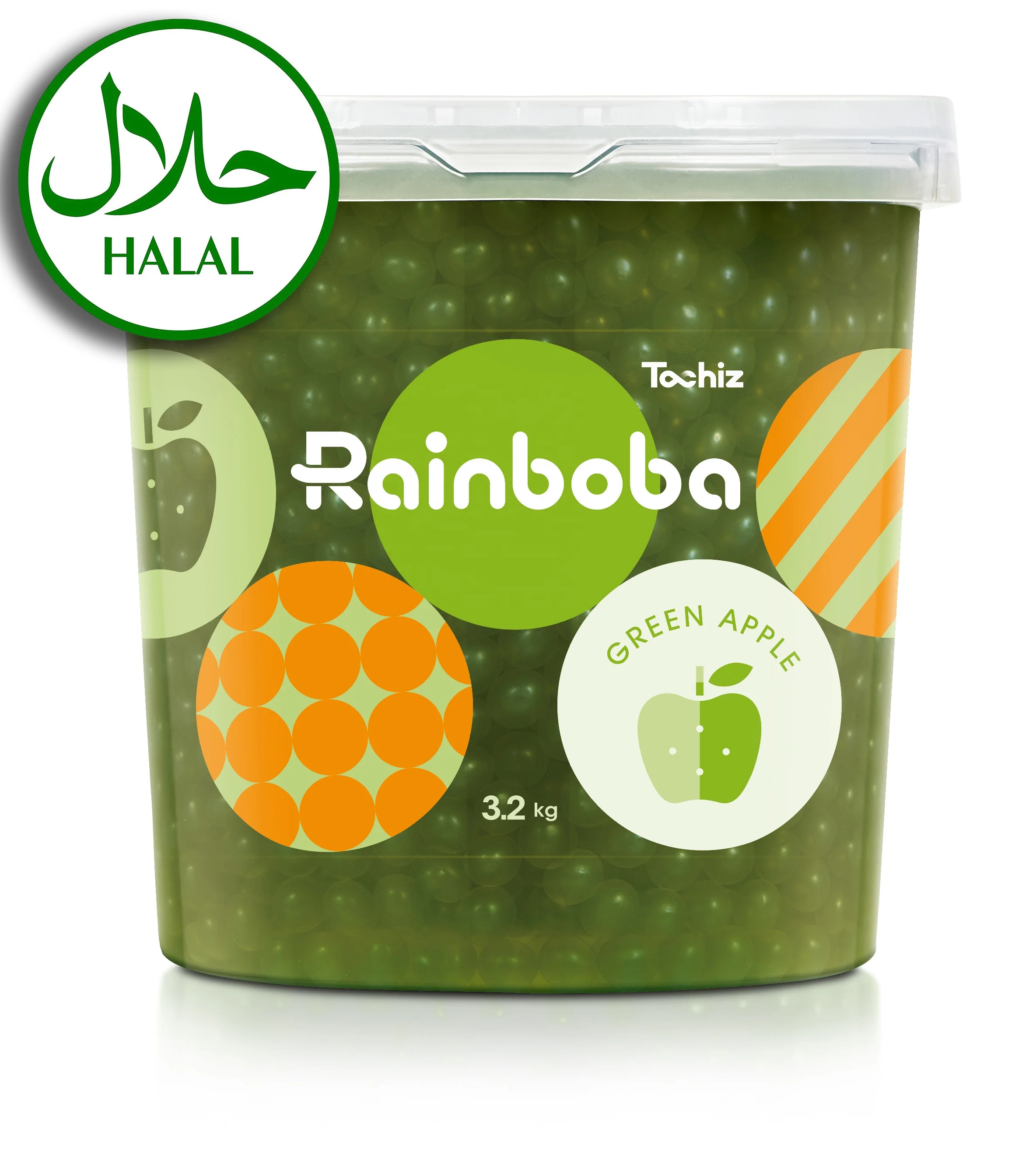 Halal Green Apple flavor juice balls fruit