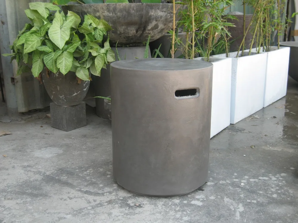 Customized Shape Octagonal End Table Ready to Export Outdoor Furniture Cement Stool