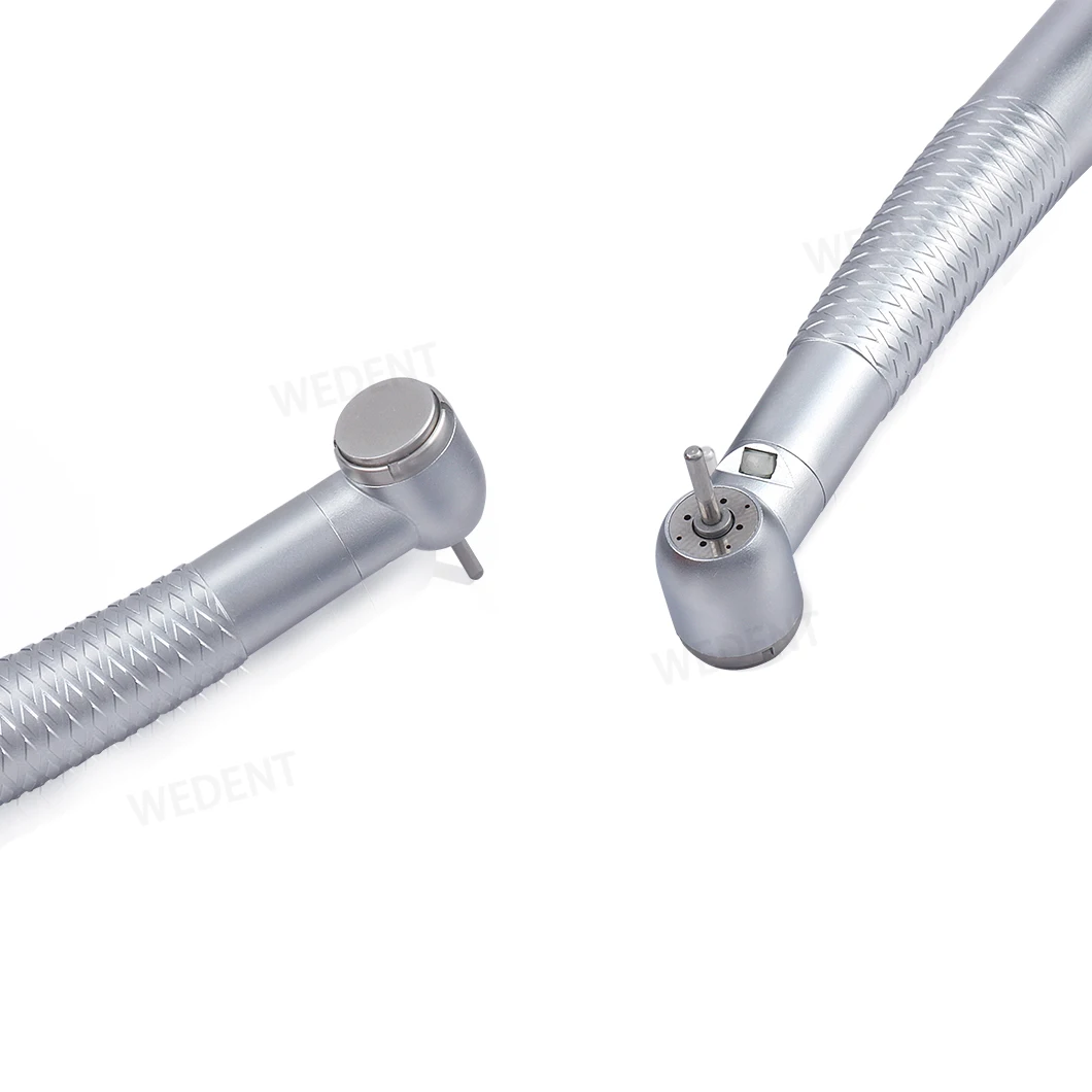 High Quality Push Button Airotor Handpiece Purple LED Caries Cleaning High Speed Dental Handpiece with 4 Water Spray