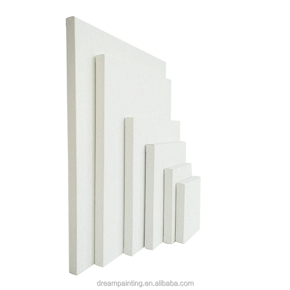 Stretched Blank Canvas 350g Linen Blend Deep 3.8CM Painting Print Canvas Acid Free Triple Primer Acrylic