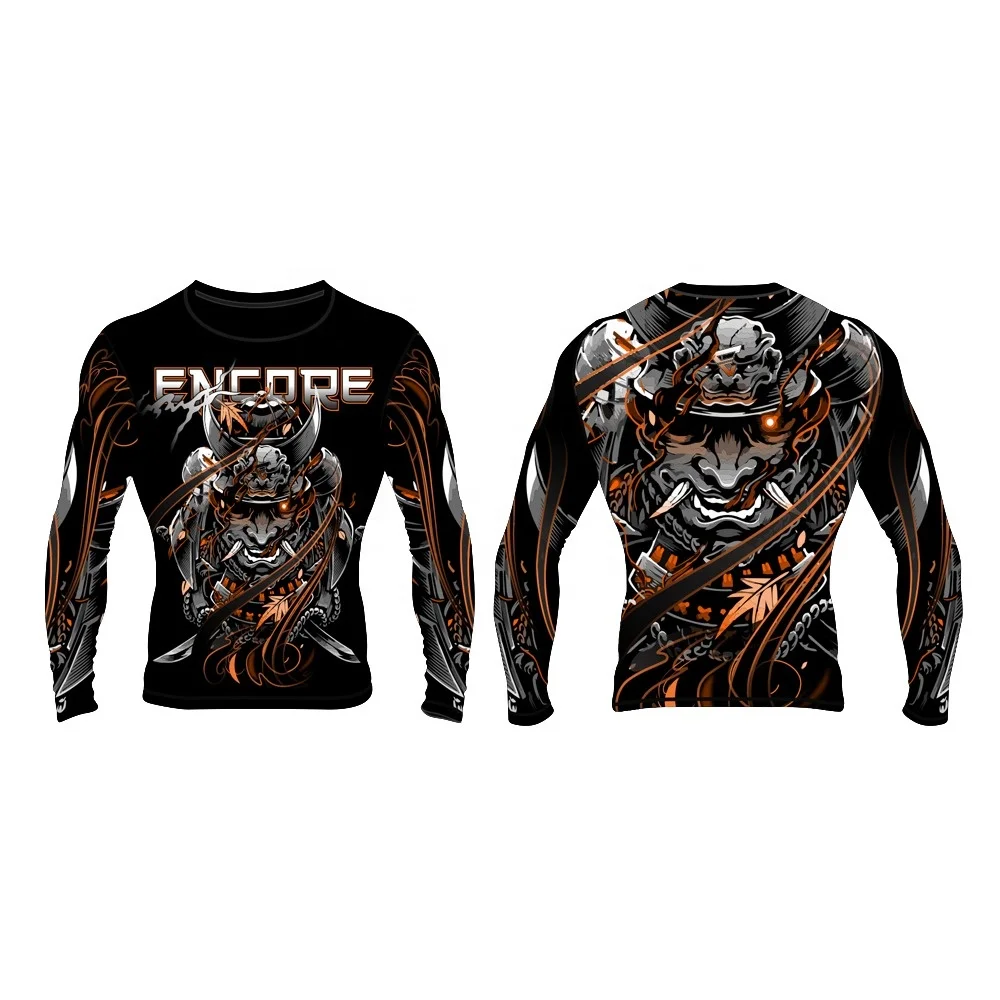 
SUBLIMATED MMA RASH GUARD CUSTOM DESIGN SUBLIMATION LIGHT WEIGHT MMA RASH GUARD BJJ RASH GUARDS 