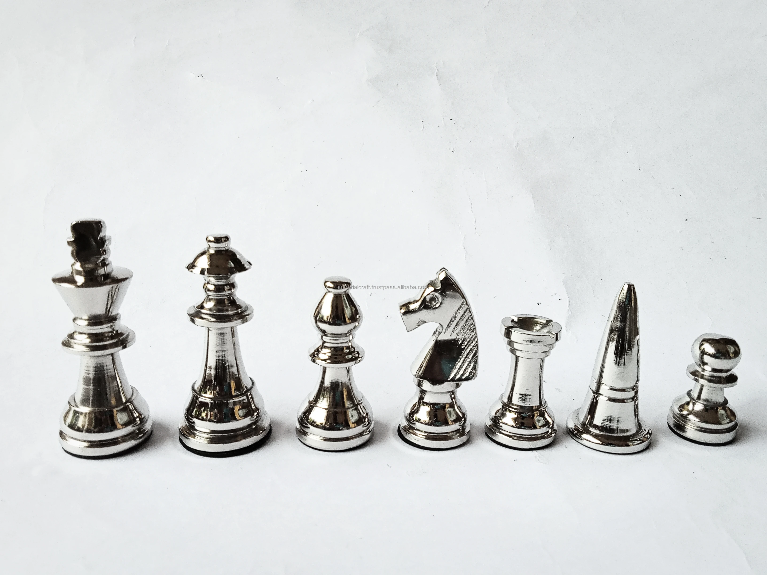 new arrival best design metal aluminium chess pieces for chess game premium quality marlin chess pieces