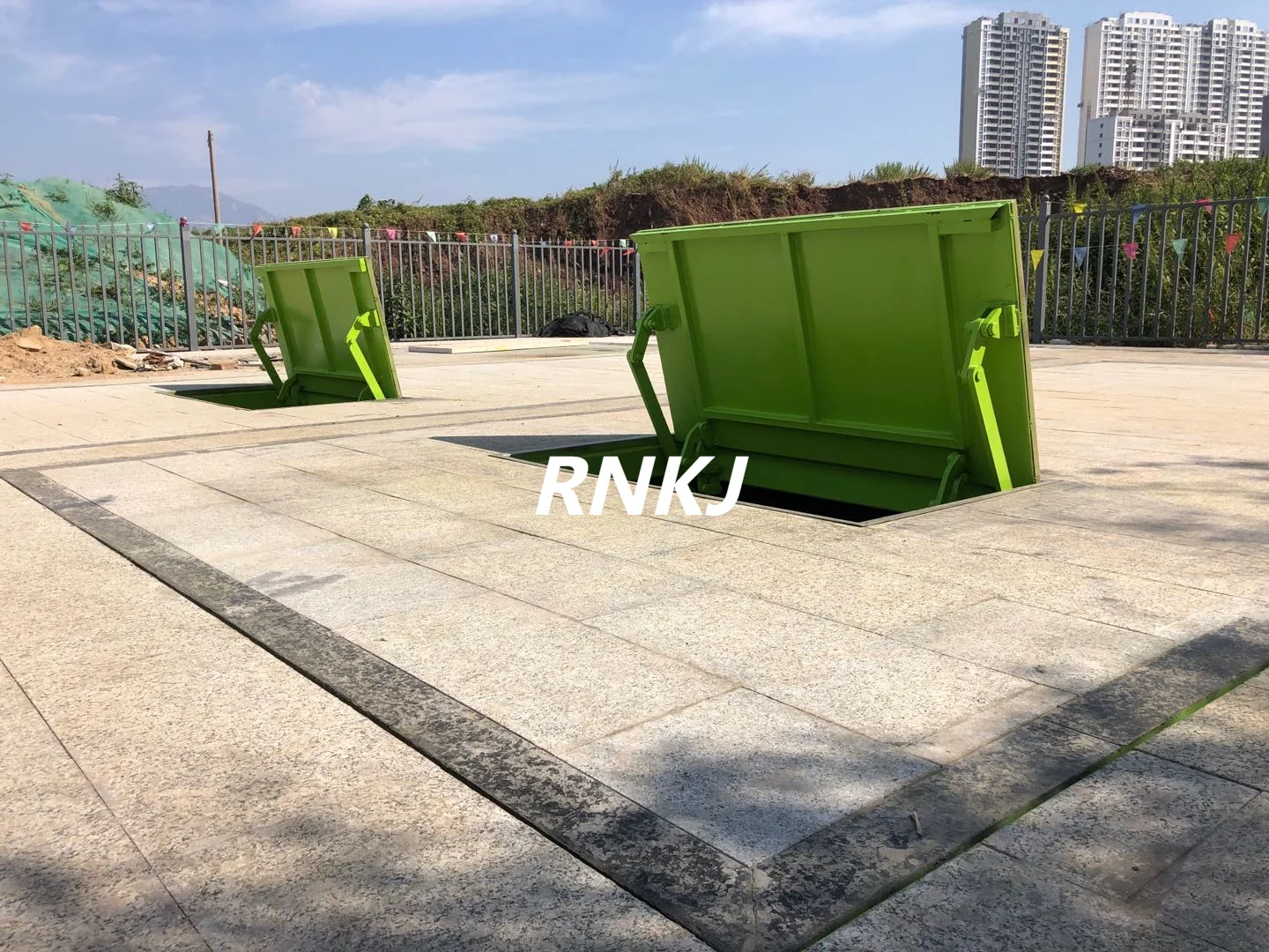 RNKJ Factory Supply Underground Rubbish System With Trash Containers Underground Garbage Receiver